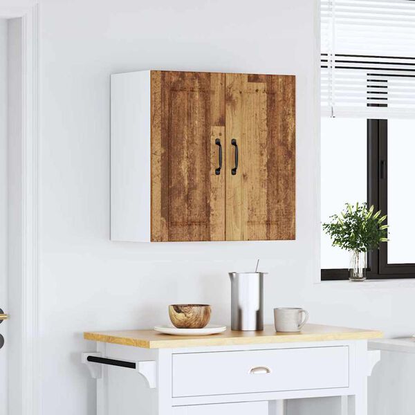 vidaXL Armoire murale de cuisine Lucca vieux bois bois ingénierie