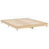 vidaXL Cadre de lit sans matelas chêne sonoma 150x200 cm