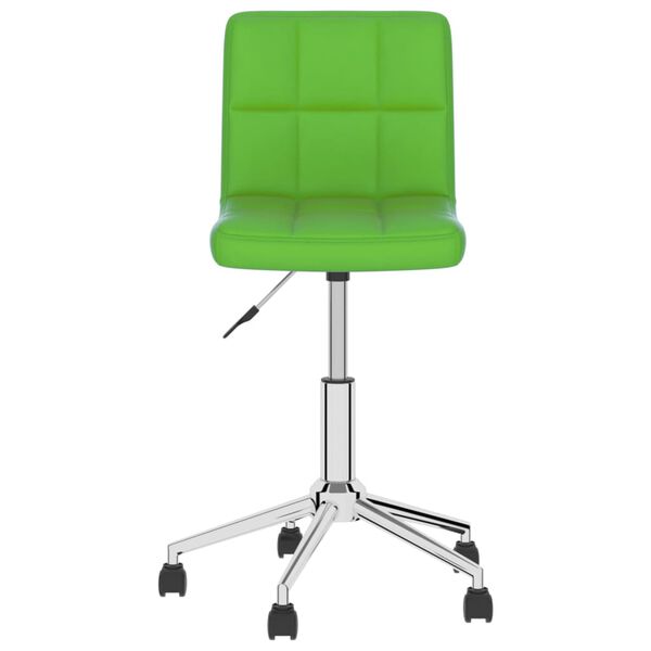 vidaXL Chaises &agrave; manger pivotantes lot de 4 vert similicuir