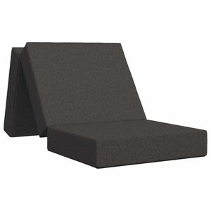 vidaXL Canap&eacute;-lit pliable 75 x 63 x 45 cm Gris fonc&eacute;