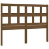 vidaXL T&ecirc;te de lit Marron miel 125,5x4x100 cm Bois massif de pin