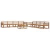 vidaXL Ensemble de canap&eacute;s d'ext&eacute;rieur 9 pc Naturel
