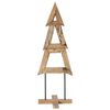 vidaXL Sapin de No&euml;l Marron 120 cm Bois de teck solide