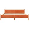 vidaXL Cadre de lit sans matelas cire marron 180x200cm bois pin massif
