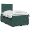 vidaXL Sommier &agrave; lattes de lit avec matelas vert fonc&eacute; 120x190 cm