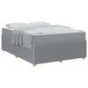 vidaXL Cadre de lit Gris clair 140 x 200 cm tissu