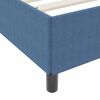 vidaXL Cadre de lit avec matelas Bleu 90 x 200 cm tissu