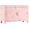 vidaXL Buffet Rose clair 110x35x70 cm Bois de manguier massif