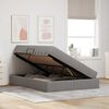 vidaXL Lit avec rangement et matelas Taupe 140 x 190 cm Polyester