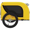 vidaXL Remorque de v&eacute;lo pour animaux de compagnie jaune et noir