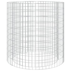 vidaXL Foyer en gabion &Oslash; 100 cm fer galvanis&eacute;