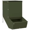 vidaXL Distributeur pour lapins Vert olive 17,5 x 26 x 28,5 cm 1,5 kg