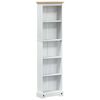 vidaXL Biblioth&egrave;que 46 x 20 x 170 cm Pin massif Blanc