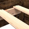 vidaXL Cadre de lit sans matelas ch&ecirc;ne fum&eacute; 75x190cm bois d'ing&eacute;nierie
