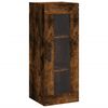 vidaXL Armoire murale ch&ecirc;ne fum&eacute; 34,5x34x90 cm