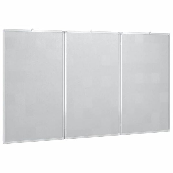 vidaXL Tableau blanc magn&eacute;tique pliable 120x80x1,7 cm aluminium