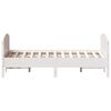 vidaXL Cadre de lit sans matelas blanc 120x200 cm bois de pin massif
