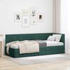vidaXL Cadre de lit d'angle Vert fonc&eacute; 80 cm x 200 cm Velours