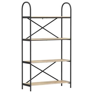 vidaXL &Eacute;tag&egrave;re 4 niveaux 80 x 30 x 146 cm Bois d'ing&eacute;nierie