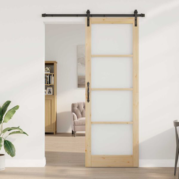 vidaXL Porte coulissante ORKDAL Naturel 83 x 232 cm