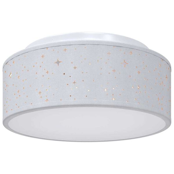 vidaXL Lampe de plafond Gris 30 x 30 x 13,5 cm tissu