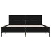 vidaXL Cadre de lit sans matelas noir 120x190 cm