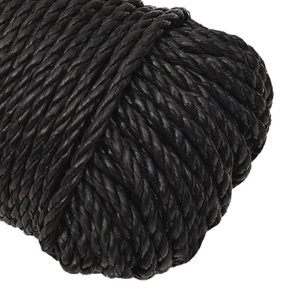 vidaXL Corde de travail Noir 3 mm 250 m polypropyl&egrave;ne