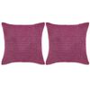 vidaXL Jeu de coussin lot de 2 Velours 60 x 60 cm Rose