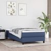 vidaXL Matelas de lit &agrave; ressorts ensach&eacute;s fermet&eacute; moyenne Bleu 90x190x20 cm Tissu