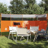 vidaXL Brise-vent de camping orange 366x152x152 cm imperm&eacute;able