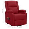 vidaXL Fauteuil de massage Rouge bordeaux Tissu