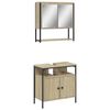 vidaXL Ensemble de meubles de salle de bain 2 pcs ch&ecirc;ne sonoma