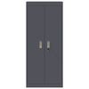 vidaXL Armoire de rangement Anthracite 60 x 40 x 140 cm Acier