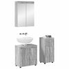 vidaXL Ensemble de mobilier de salle de bain TULUM Gris Sonoma