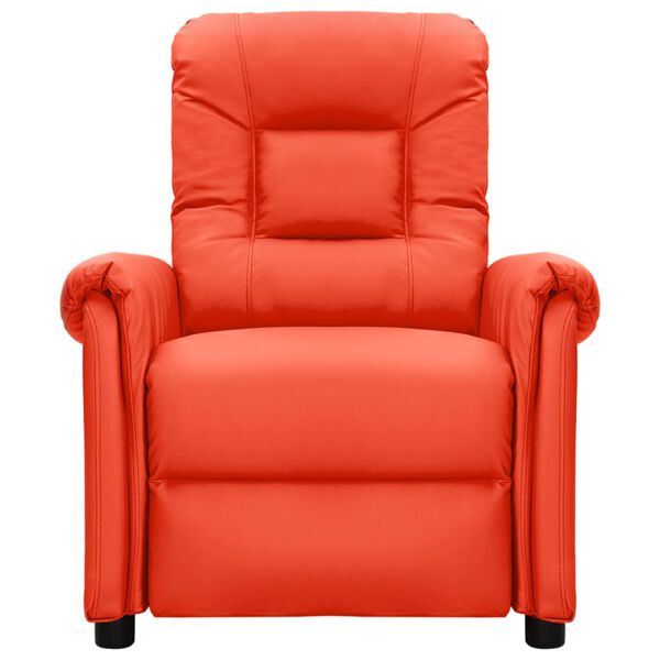 vidaXL Fauteuil de massage &eacute;lectrique Rouge Similicuir