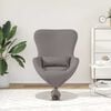 vidaXL Fauteuil &oelig;uf Taupe 63 x 73 x 90 cm tissu