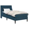 vidaXL Cadre de lit avec matelas Bleu 80 x 200 cm Velours