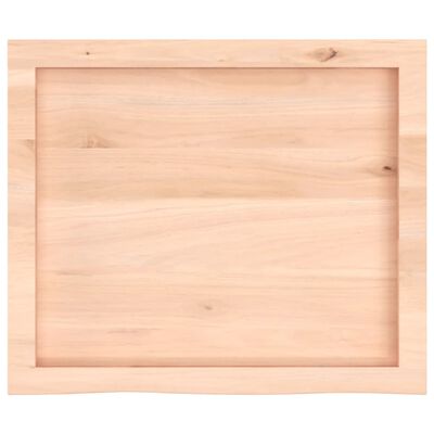 vidaXL Dessus de table 60x50x(2-6) cm bois de chêne massif non traité