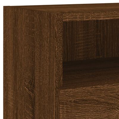 vidaXL Meubles TV muraux 2 pcs chêne marron 80x30x30cm bois ingénierie