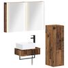 vidaXL Ensemble de mobilier de salle de bain 4 pc Bois ancien