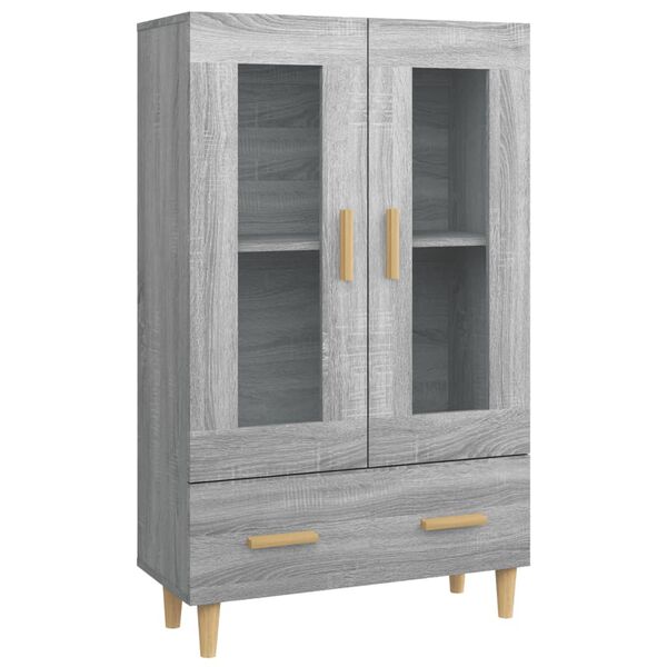 vidaXL Buffet Sonoma gris 70x31x115 cm Bois d'ing&eacute;nierie