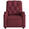 vidaXL Fauteuil de massage inclinable &eacute;lectrique Rouge bordeaux Tissu