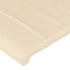 vidaXL Tête de lit à LED Crème 163x16x118/128 cm Tissu