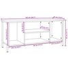 vidaXL Meuble TV ch&ecirc;ne sonoma 102x35x45 cm bois d'ing&eacute;nierie