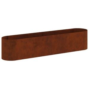 vidaXL Jardin sur&eacute;lev&eacute; Acier patin&eacute; 200 x 40 x 40 cm