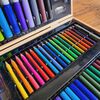 Artist Kit de peinture avec boîte en bois 180 pcs