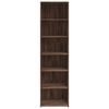 vidaXL Buffet haut chêne marron 50x41x185 cm bois d'ingénierie