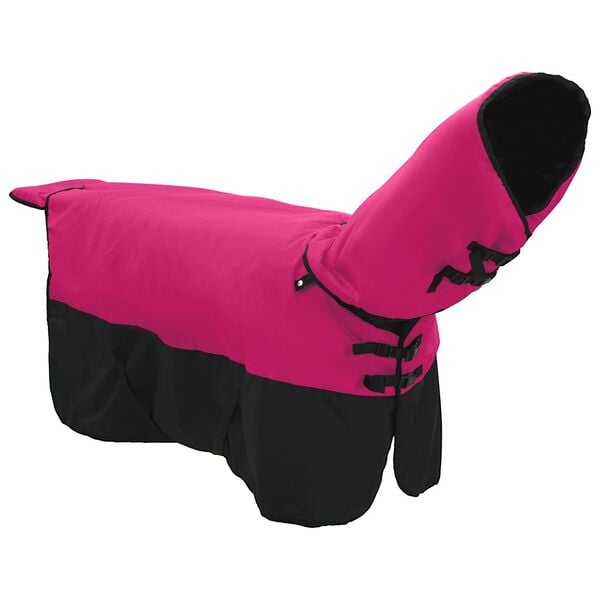vidaXL Couverture &Eacute;quine Rose et Noir 75 cm Polyester