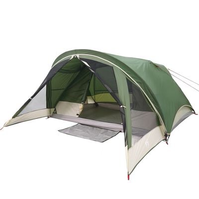 vidaXL Tente de camping de cabine 4 personnes vert imperméable