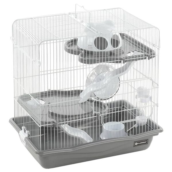FLAMINGO Cage pour hamsters Binky 45x30x44,5 cm Gris